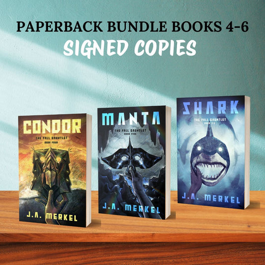 The Fall Gauntlet SIGNED Paperback Bundle: Books 4 - 6 *SWAG Kit Included