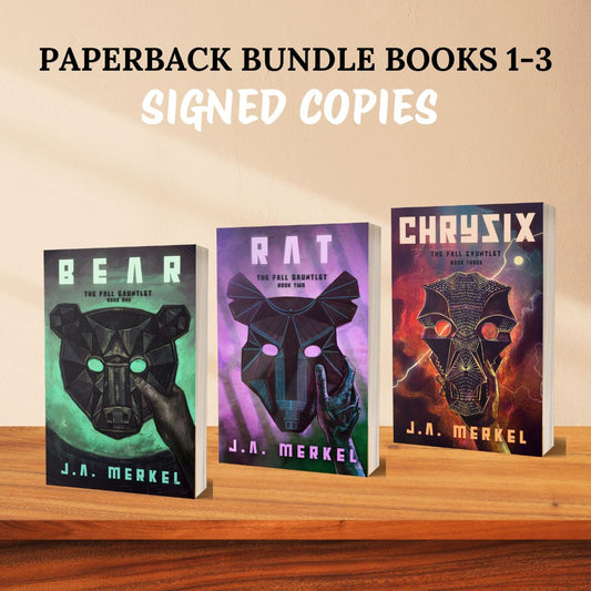 The Fall Gauntlet SIGNED Paperback Bundle: Books 1 - 3 *SWAG Kit Included