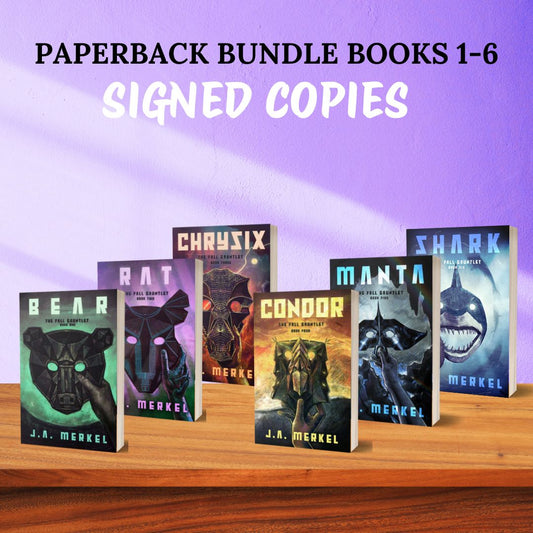 The Fall Gauntlet SIGNED Paperback Bundle: Books 1 - 6 *SWAG Kit Included